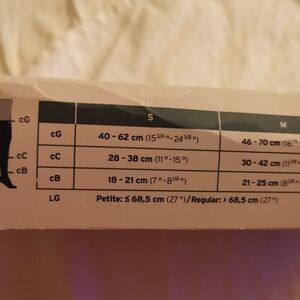 medical compression stocking large beige